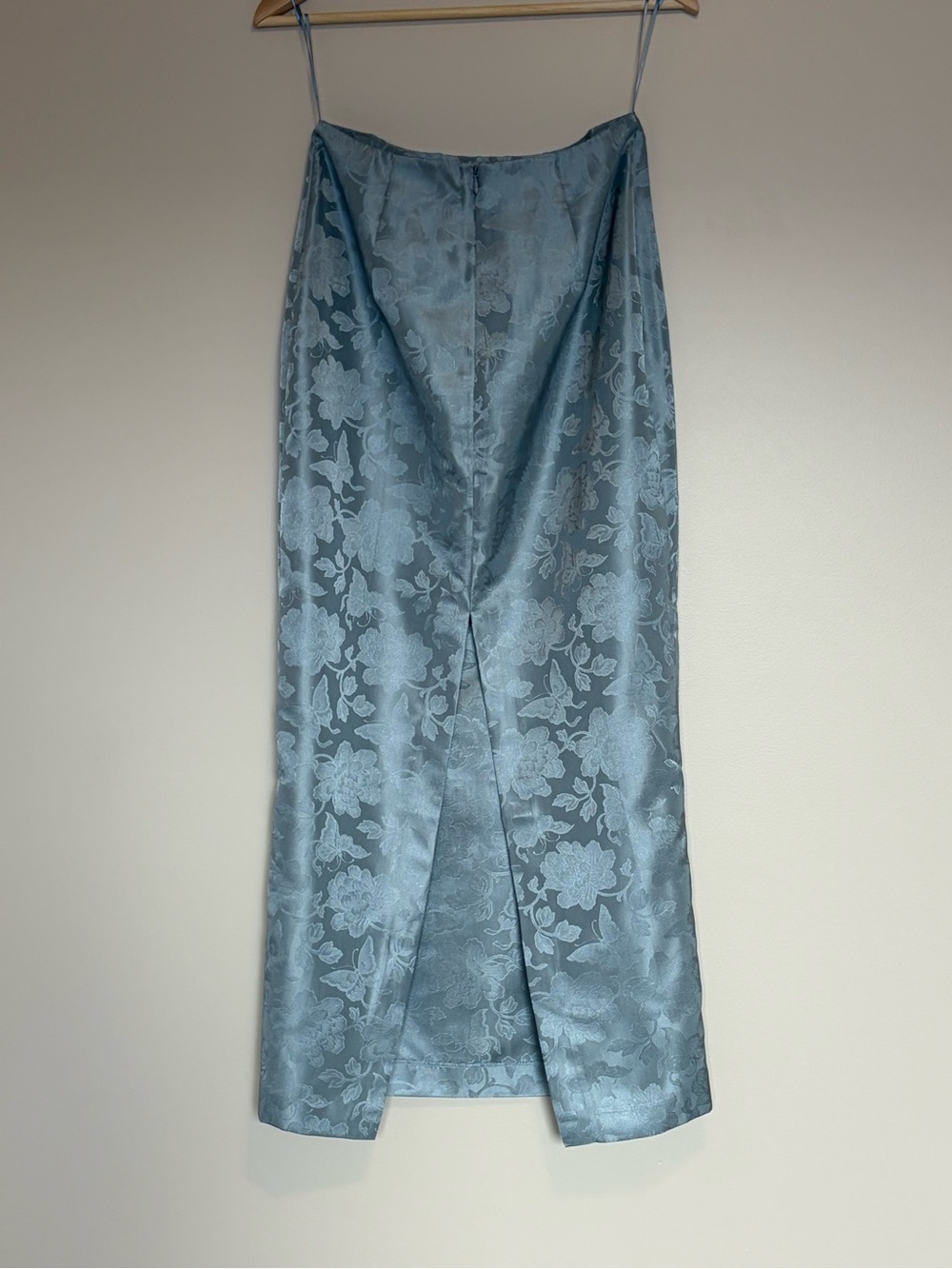 NEW Reformation Nima Two Piece Skirt Set in Blue Cornflower Jacquard | US 4 UK 8 - Picture 10 of 15